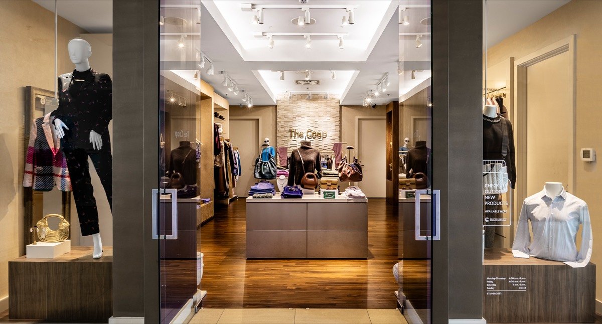 A small curated shop operating within a larger host venue.