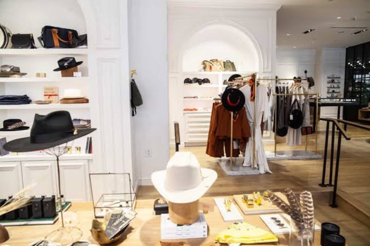 A goods and supply retail section built inside a larger store.
